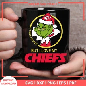 I Hate People But I Love My Chiefs SVG