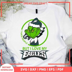 I Hate People But I Love My Alabama Eagles SVG Download
