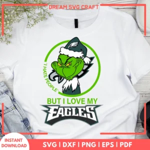 I Hate People But I Love My Alabama Eagles SVG