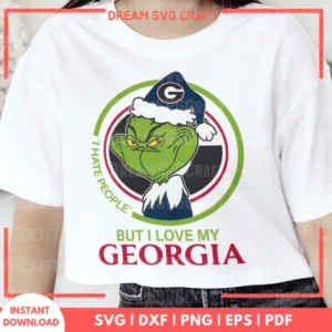 I Hate People But I Love My Georgia SVG