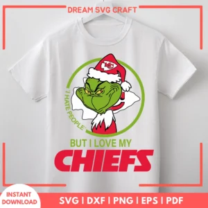 I Hate People But I Love My Chiefs SVG