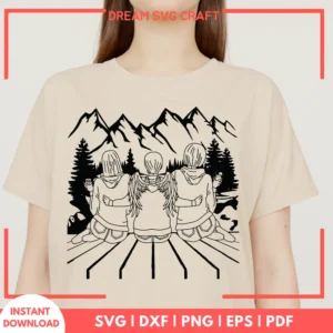 Camping Friends SVG