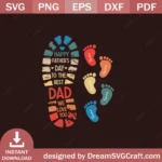 Happy Father's Day To The Best Dad SVG | Cricut & Silhouette Files