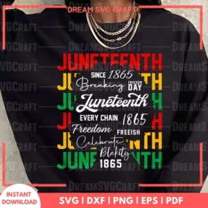 1865 Juneteenth SVG for Cricut | Black History Clipart