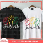 Juneteenth Hands SVG | Black Pride Fist Clipart