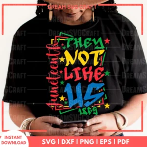 They Not Like Us 1865 Juneteenth SVG – Black History Cut File