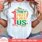 They Not Like Us Afro Juneteenth SVG – Cricut Cut File