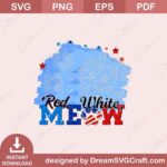 Red White Meow PNG
