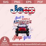 American Jeep Girl PNG