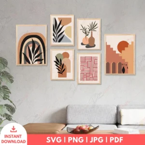 Complete Boho Gallery Wall Bundle – 6 Architectural Prints