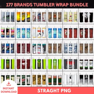 177 Brands Tumbler Wrap Bundle – Straight 20oz PNG Designs