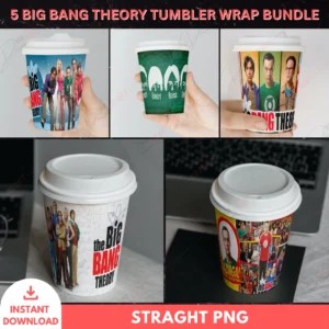 5 Big Bang Theory Tumbler Wrap Bundle – PNG Designs