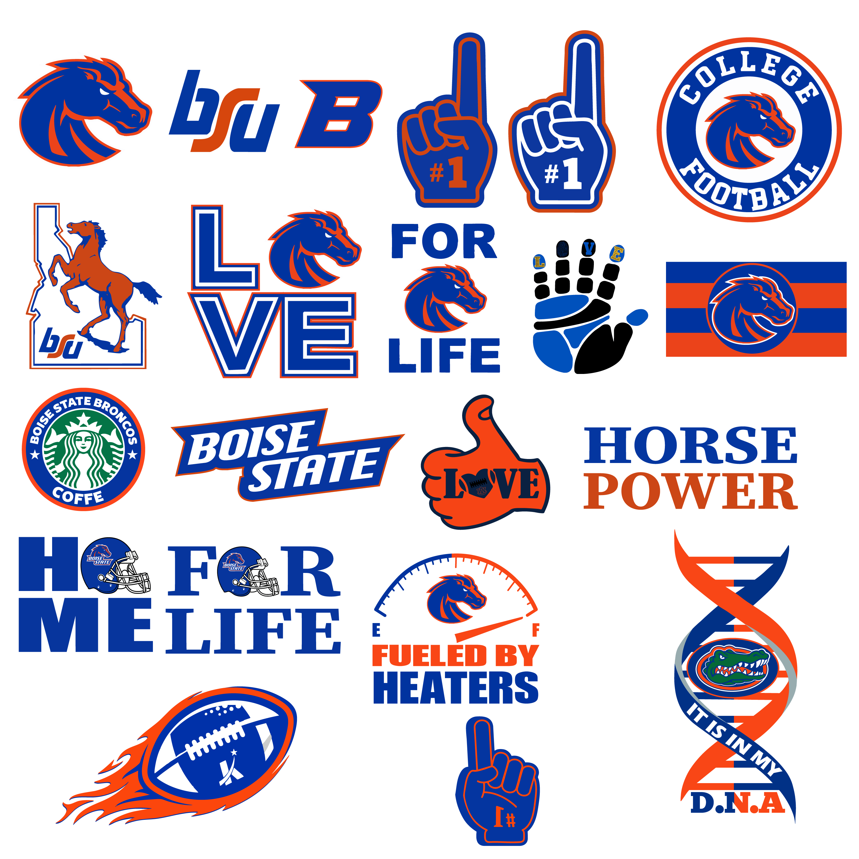 Boise State Bundle SVG, Logo SVG & NCAA SVG Files 1